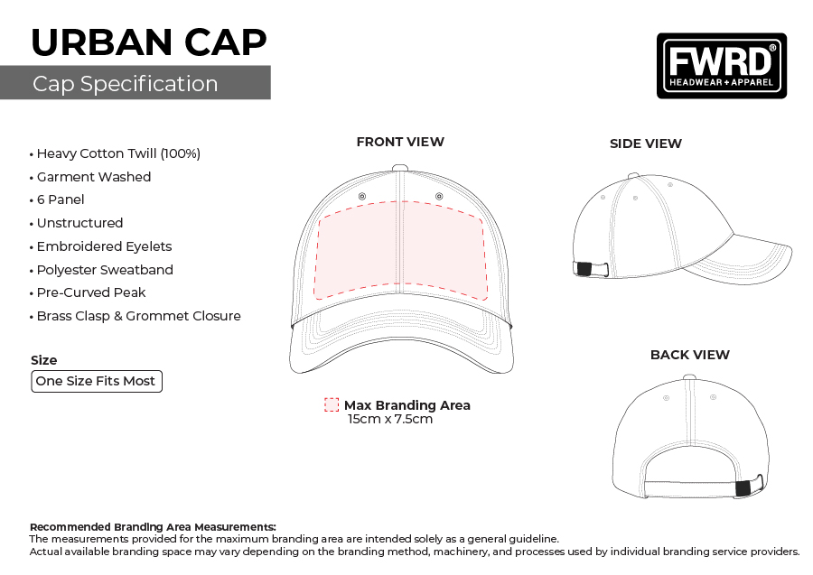 urban cap sizeguide